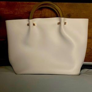 White beach tote
